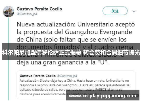 科尔帕尼加盟佛罗伦萨正式揭幕 转会费和合同细节曝光